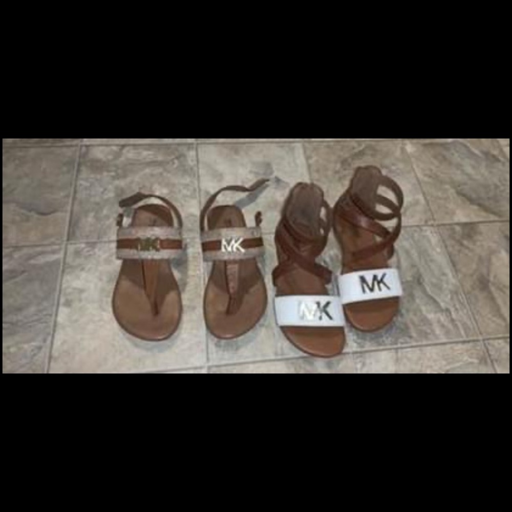 Mk Toddler girl sandals $15 a pc